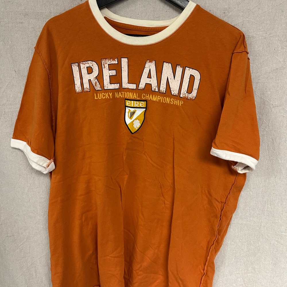 Lucky Brand Vintage Inspired Orange T-Shirt Lucky Brand XL